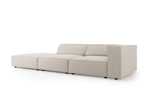 Cosmopolitan Design linker bank Arendal 4-zits, flueel, ecru - 102x262x70cm