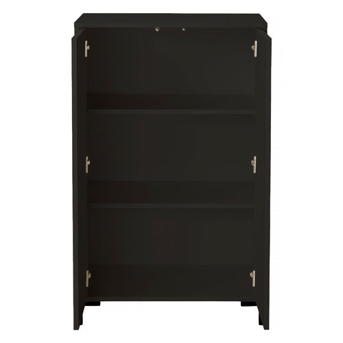 Dressoir van MDF met 2 decoratieve deuren, motief in natuurlijke groentinten