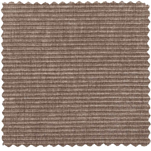 WOOOD 3-zits bank Statement - Brede Platte Rib - Clay - 77x230x93