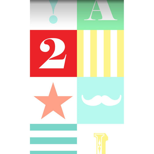 ESTAhome XXL behang blokken groen, blauw, geel, rood en roze - 50 x 900 cm - 158702 - vtwonen shop