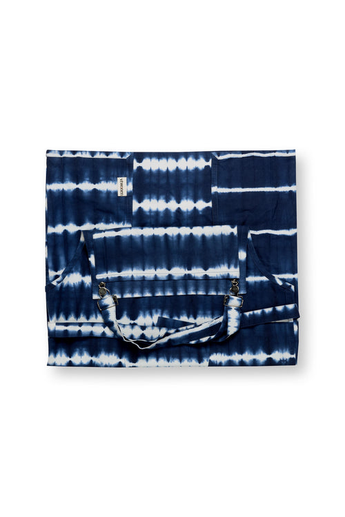 vtwonen - Keukenschort Tie Dye - Blauw, Wit - 91x93cm - vtwonen shop