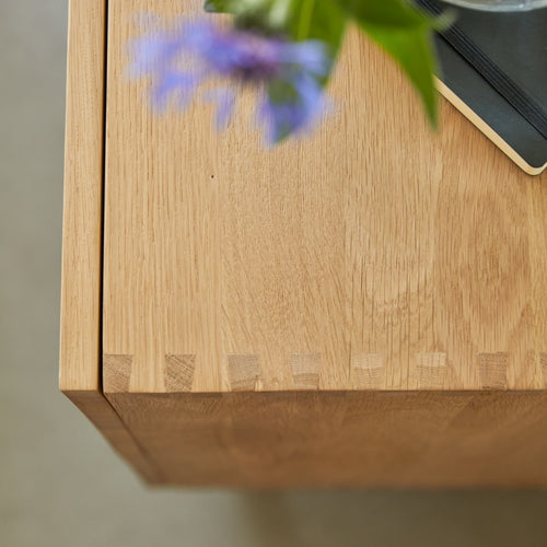 Tikamoon Massief eikenhouten buffet 150 cm - Naturel