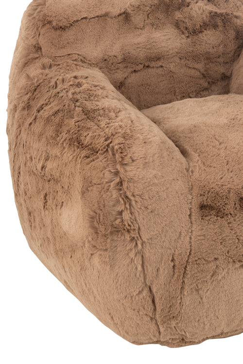 J-Line zetel Cutie - polyester - taupe - small - vtwonen shop