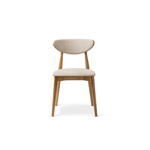 Set van 2 stoelen Rina chenille beige - 48x47.5x79cm