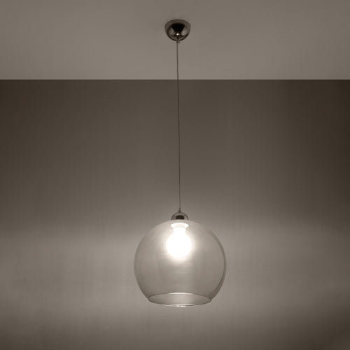 Sollux Lighting Hanglamp BALL transparant - 30x30x120cm
