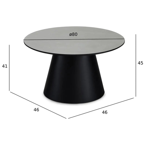 Furnhouse ronde salontafel Tango - Lichtgrijs - Ø 80 cm