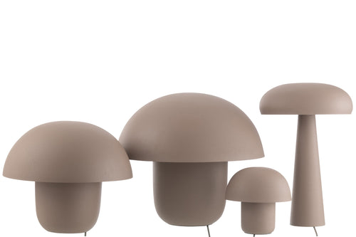 J-Line tafellamp - ijzer - taupe