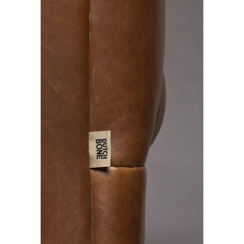Dutchbone Douglas 3-zitsbank Leer Chocolade Bruin - vtwonen shop