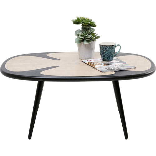 Kare Design Salontafel Petal 90x60cm zwart - vtwonen shop