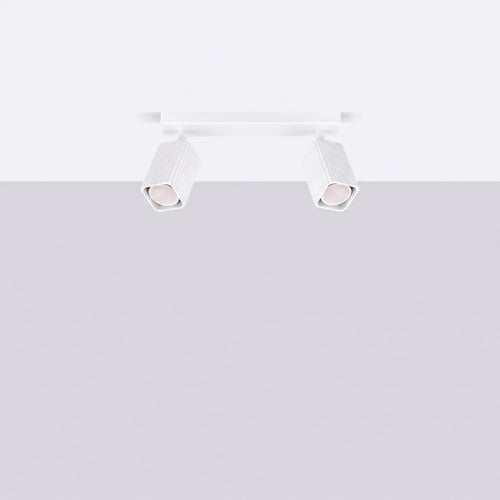 Sollux Lighting Plafondlamp RAYO 2 wit - 30x6x16,5cm