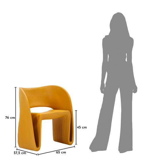 Mauro Ferretti fauteuil - senfkleur