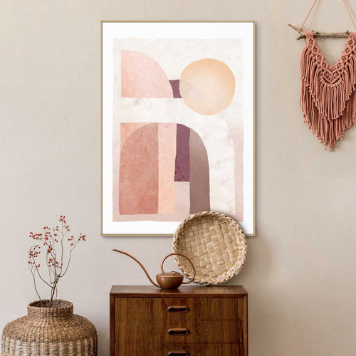 Reinders Sunny Arches schilderij -  beige - woonkamer - 70x50cm