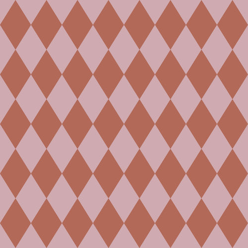 ESTAhome behang ruiten terracotta roze - 50 x 900 cm - 131598 - vtwonen shop