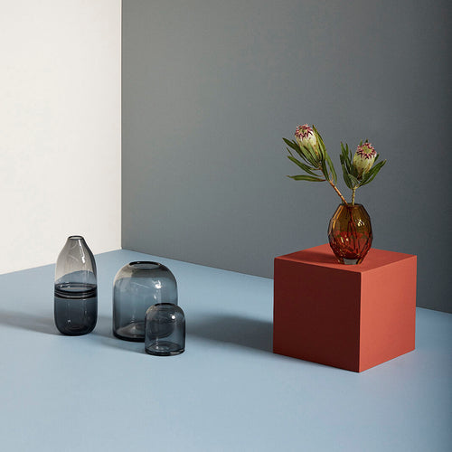 Hübsch vazen Dome - glas - ø12xh13, ø20xh21cm - vtwonen shop