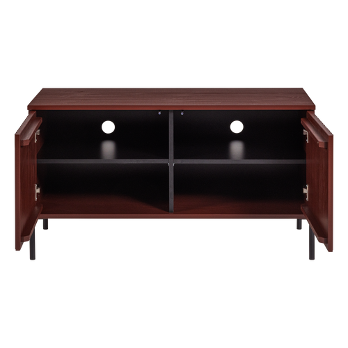 WOOOD tv meubel 100 cm New Gravure - Grenen - Bordeauxrood