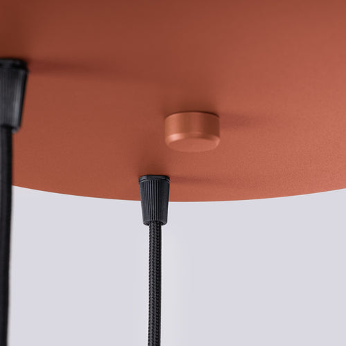 Sollux Lighting Hanglamp HALO 3P rood ochra - 25x25x125cm