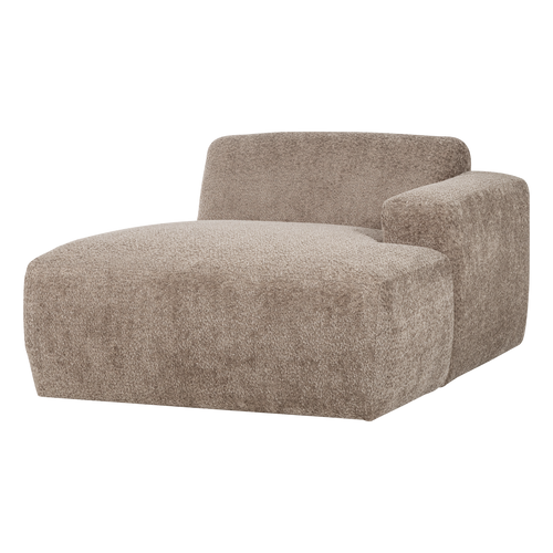 WOOOD chaise longue bank rechts Mojo Base - Wollig - D.zand - 74x112x162
