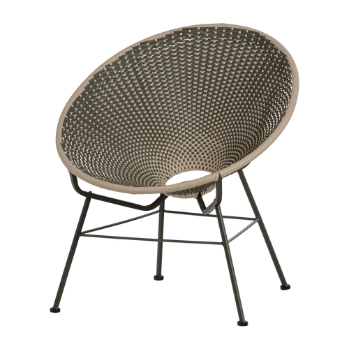 WOOOD loungestoel Kazoun - Kunststof - Groen - 81x73x71