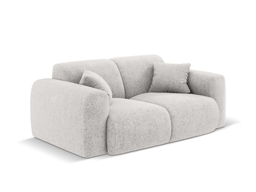 Cosmopolitan Design Bank Nolio 2-zits, chenille, lichtgrijs - 95x170x72cm