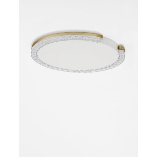 Nova Luce GREAMY Decoratieve plafondlamp in goudkleur met Triac dimbare LED-chip, 21W, 1365lm, 3000K