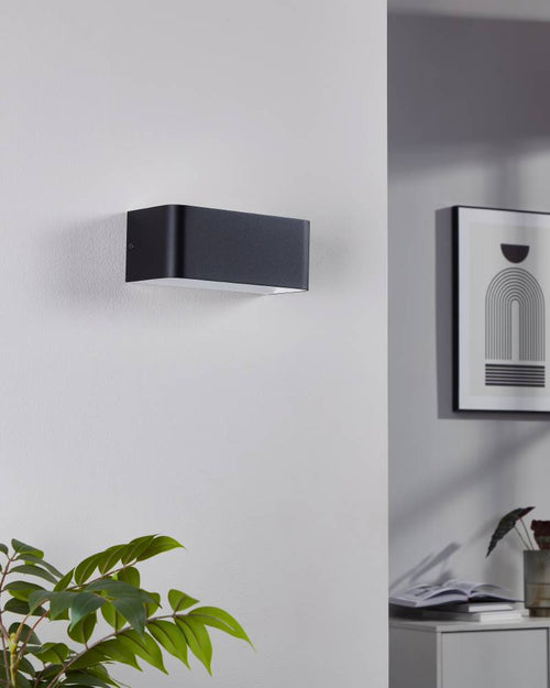 EGLO wandlamp Sania 4 - led - 20 cm - zwart/wit - vtwonen shop