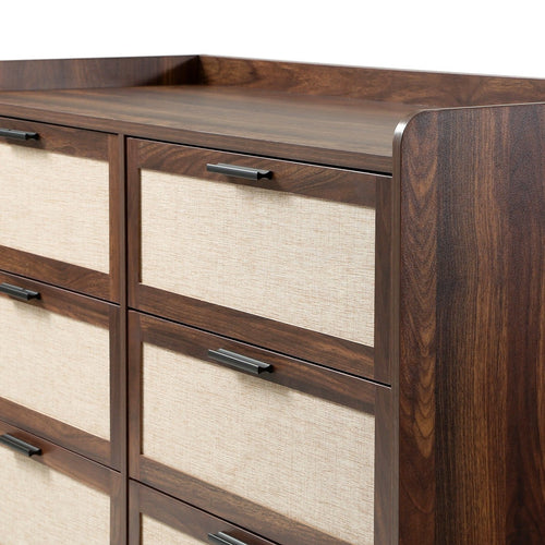 Calicosy - JETSON Commode 6 lades - Notenhout - 120x79x39,5 cm
