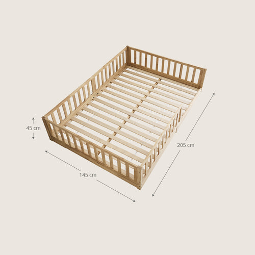 Petite Amélie Montessori vloerbed Nid - 140x200cm - Naturel - vtwonen shop