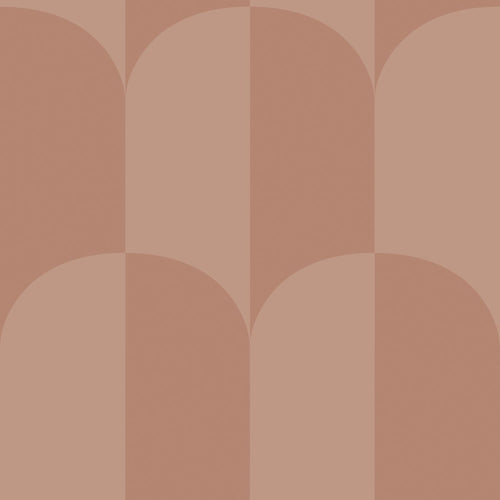 ESTAhome behang art deco bogen terracotta roze - 53 cm x 10.05 m - 131238 - vtwonen shop