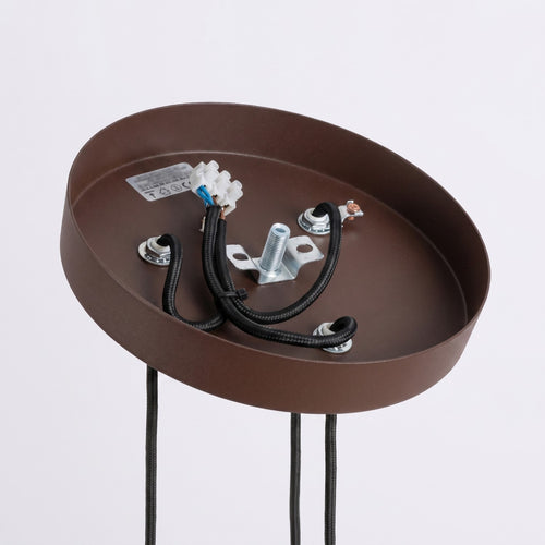 Sollux Lighting Hanglamp KARBON 3P bruin - 19,5x19,5x108cm