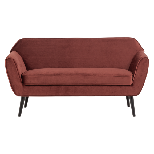 WOOOD bank 150 cm Rocco - Velvet - Bordeauxrood - 75x150x82