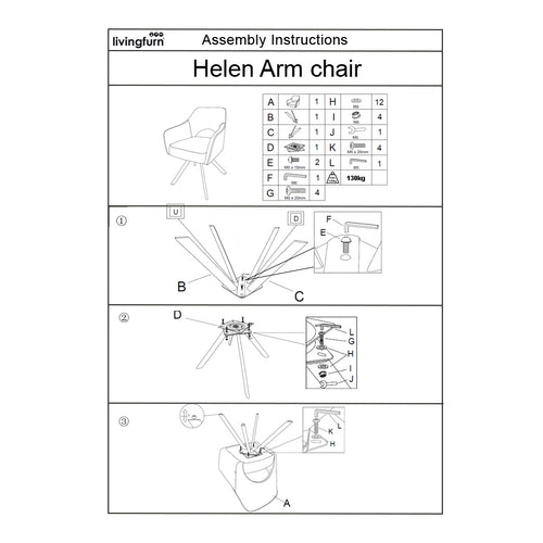 Livingfurn eetkamerstoel Helen Turtle - grijs - set van 2 - vtwonen shop