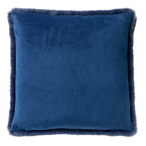 VOORDEELSET - 3-delig - Zaya & Harvey - 2 sierkussens 45x45 cm - 1 plaid 150x200 cm - blauw