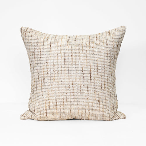 Darcy & Duke sierkussen Natural Tweed - Beige - 55x55cm