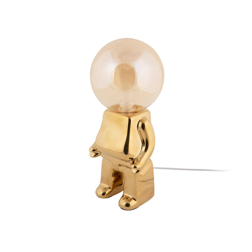 Leitmotiv tafellamp Ross LED - goud - 12x12x27cm