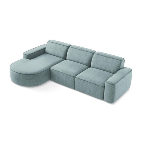 LaMiaSofa hoekbank links Melissa - textuurstof - jeans - 284x166x70