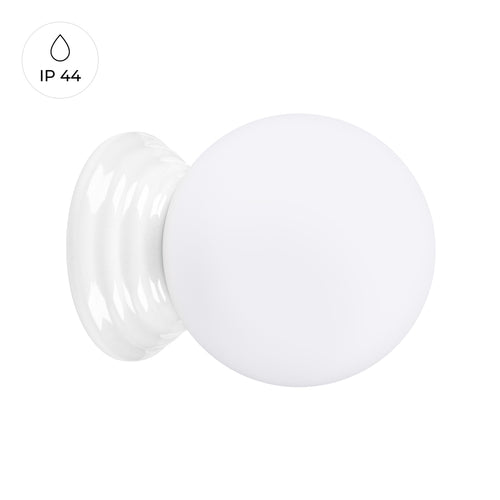 Sollux Lighting Wandlamp ZORI wit IP44 - 12x16x12cm