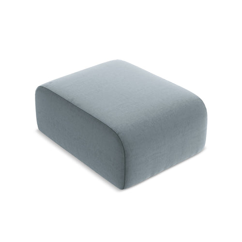 LaMiaSofa Poef Cervo - velours - lichtblauw - 72x94x42