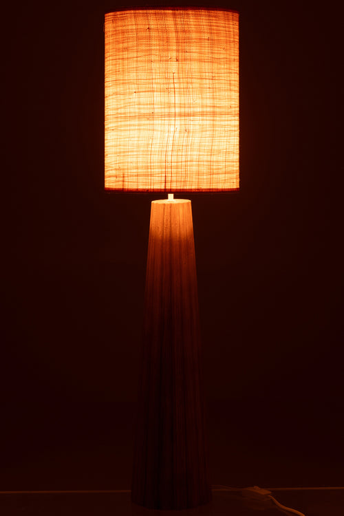 J-Line lamp Paraplu Ailanthus - hout - naturel - large