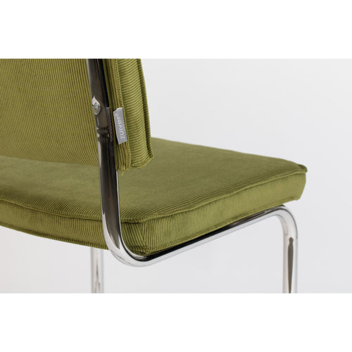 Zuiver Ridge Rib Eetkamerstoelen Groen - Set van 2 - vtwonen shop