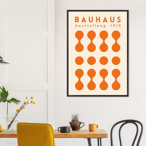 Artfulprints Poster Bauhaus - Ausstellung orange   - 30x40 cm - Oranje