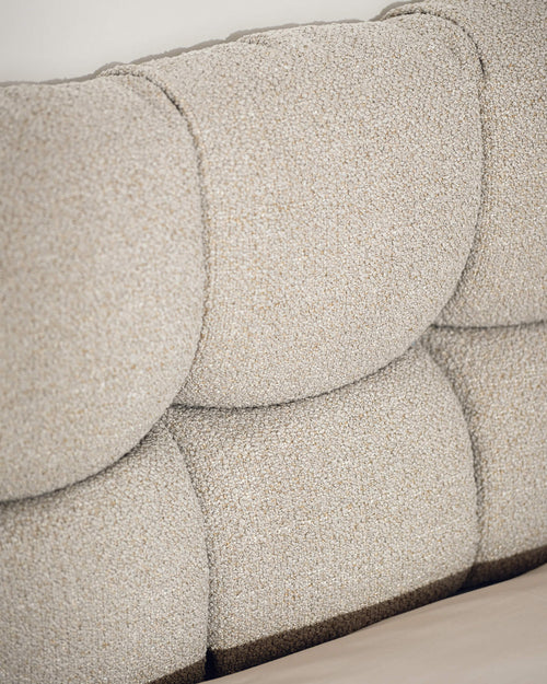 noo.ma Bolbi hoofdbord Desert Beige bouclé 170–200 cm