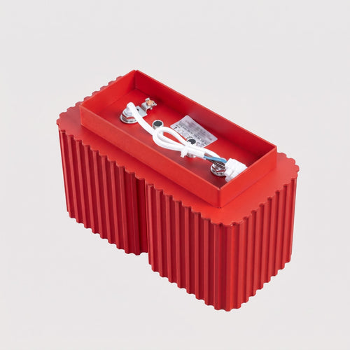 Sollux Lighting Plafondlamp RIFF 2 rood GU10 - 20,5x10x12cm