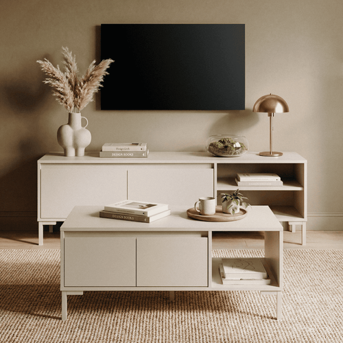 Calicosy - SalontafelNERIO - beige taal 100x60x43 cm