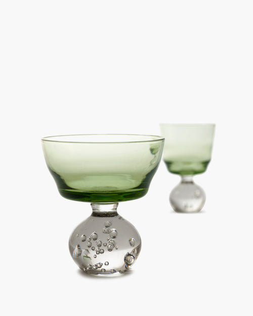 Serax glas op voet M groen Eternal snow - vtwonen shop