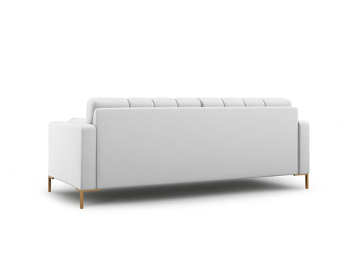 Cosmopolitan Design Bank Bali 4-zits, structurele stof, lichtgrijs - 96x217x75cm