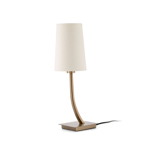 Faro Rem - 1 lichte tafellamp antiek goud - lampenkap niet inbegrepen, E27