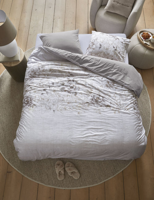 Rivièra Maison Dekbedovertrek Bernice - 140 x 200/220 cm - Naturel
