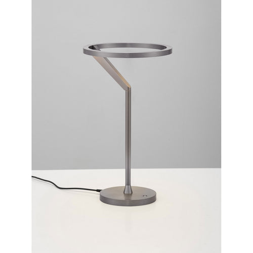 Nova Luce TILIA  Tilia Geïntegreerde LED Tafellamp Mistig Nikkel Touch Dimbaar LED 16W 612lm 3000K