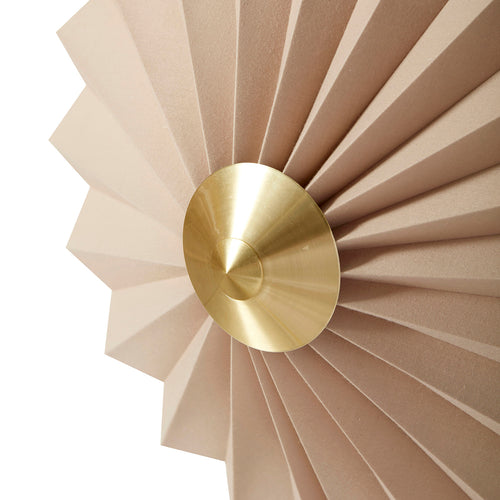 Hübsch wandlamp Pliss - katoen/ijzer - ø48xh16cm, e27