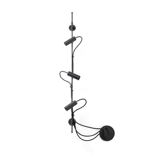 Faro Clap Linear Wall 3x6W Buitenspot Zwart IP65 3000K